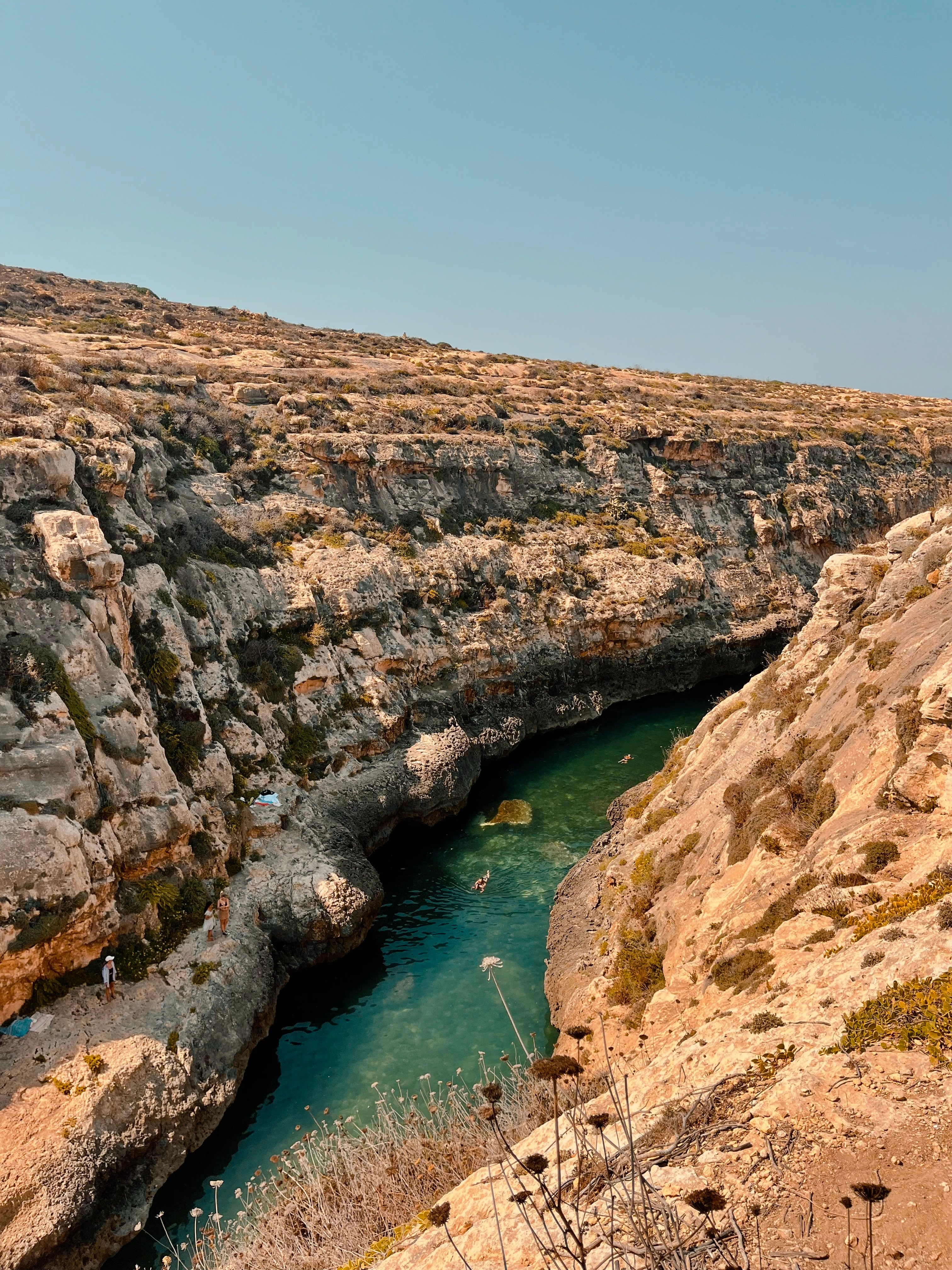 Rocky inlet in Gozo