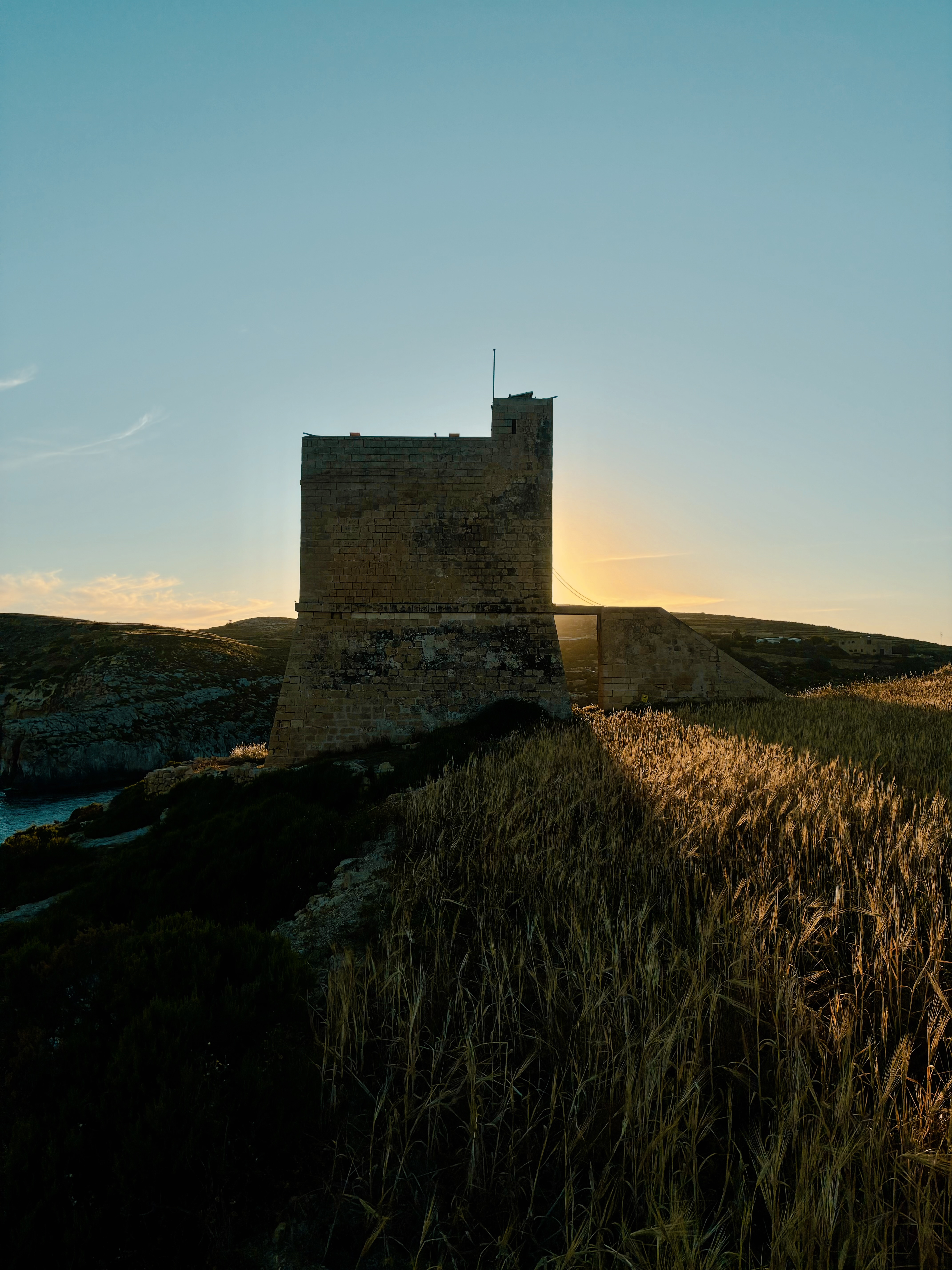 Stone path and landscape in Gozo