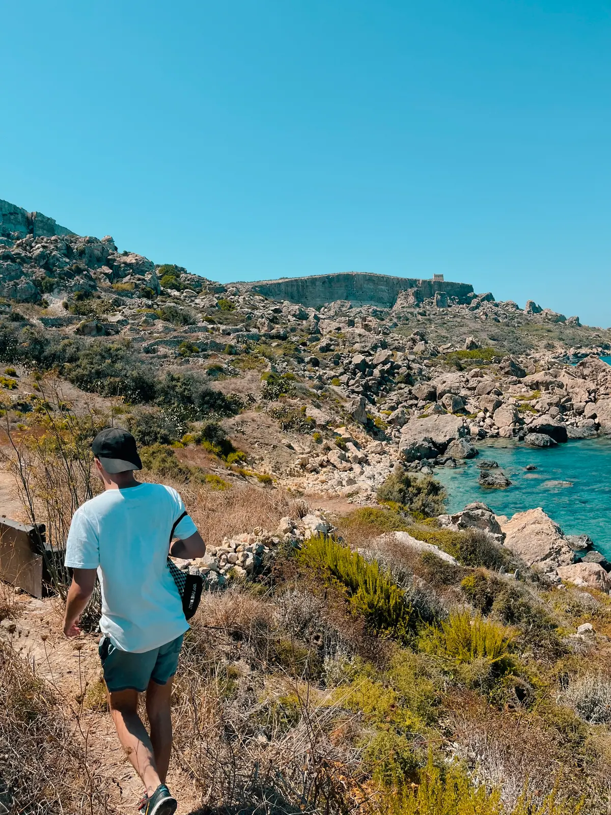 Walk along the coast in Gozo